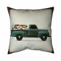 Fondo 20 x 20 in. Flowers Farm Truck-Double Sided Print Indoor Pillow FO2795318